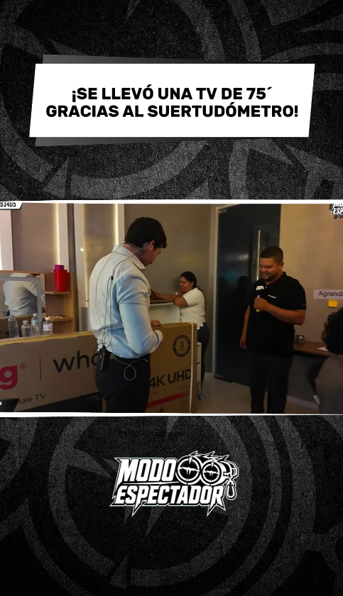 ¡Se llevó una TV!